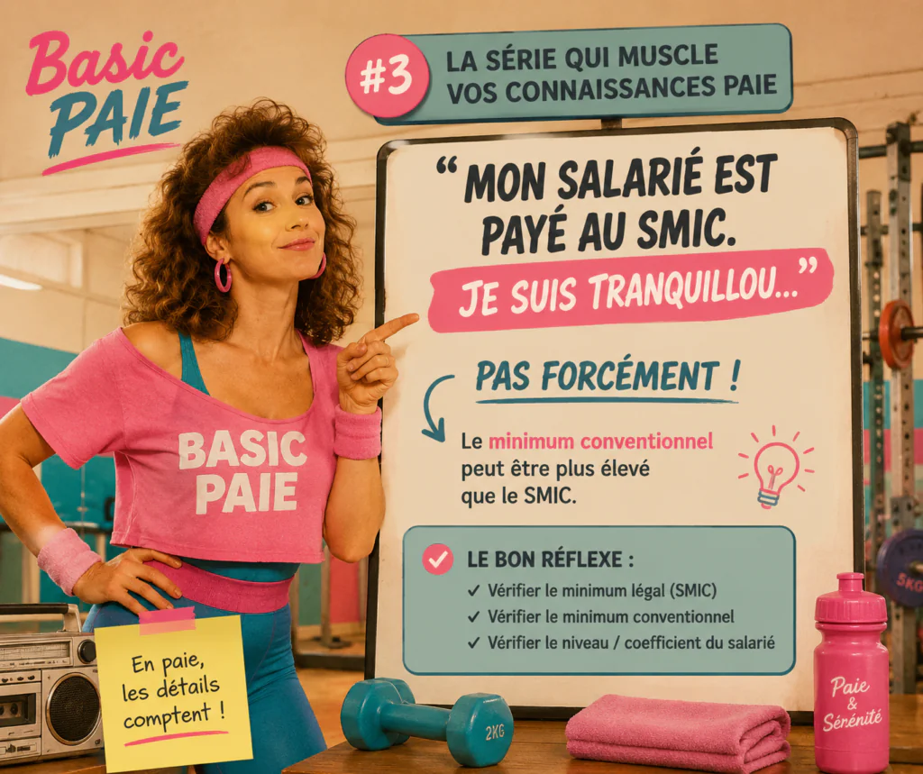 Smic et minimum conventionnel paie